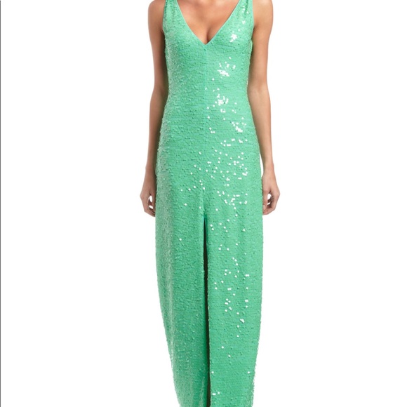 BCBGMAXAZRIA Sumner Sequin Aqua Green Dress - Picture 5 of 8